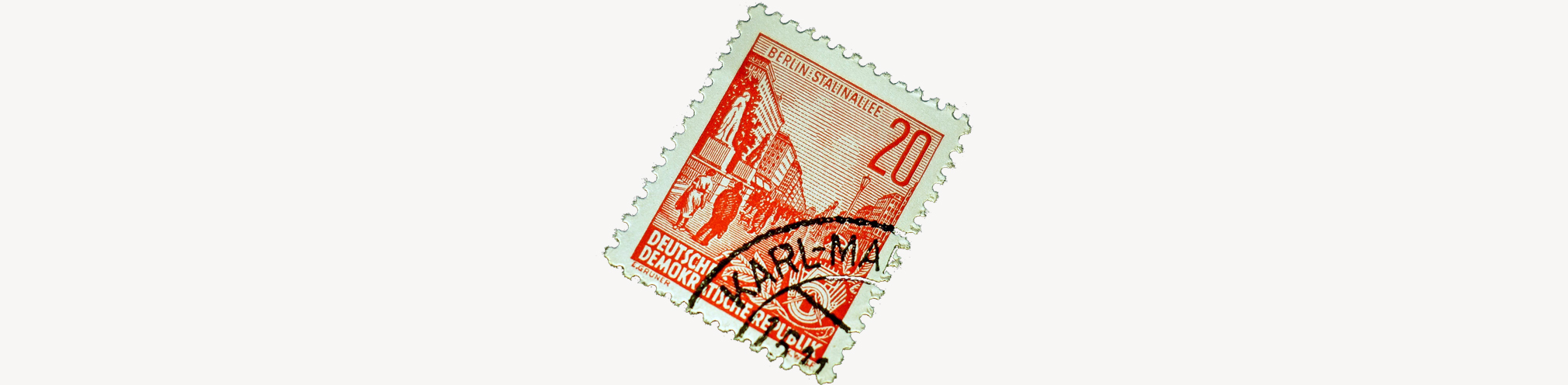 Sieben Briefmarken